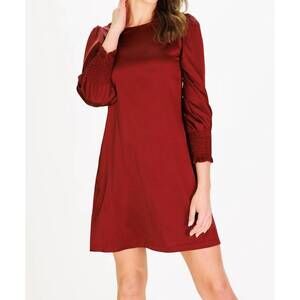 NEW DUFFIELD LANE maren dress in pinot